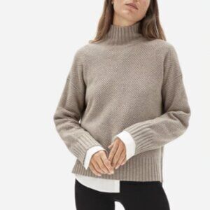 NWT Everlane Oversized Stroopwafel Turtleneck in ReCashmere Sz XS